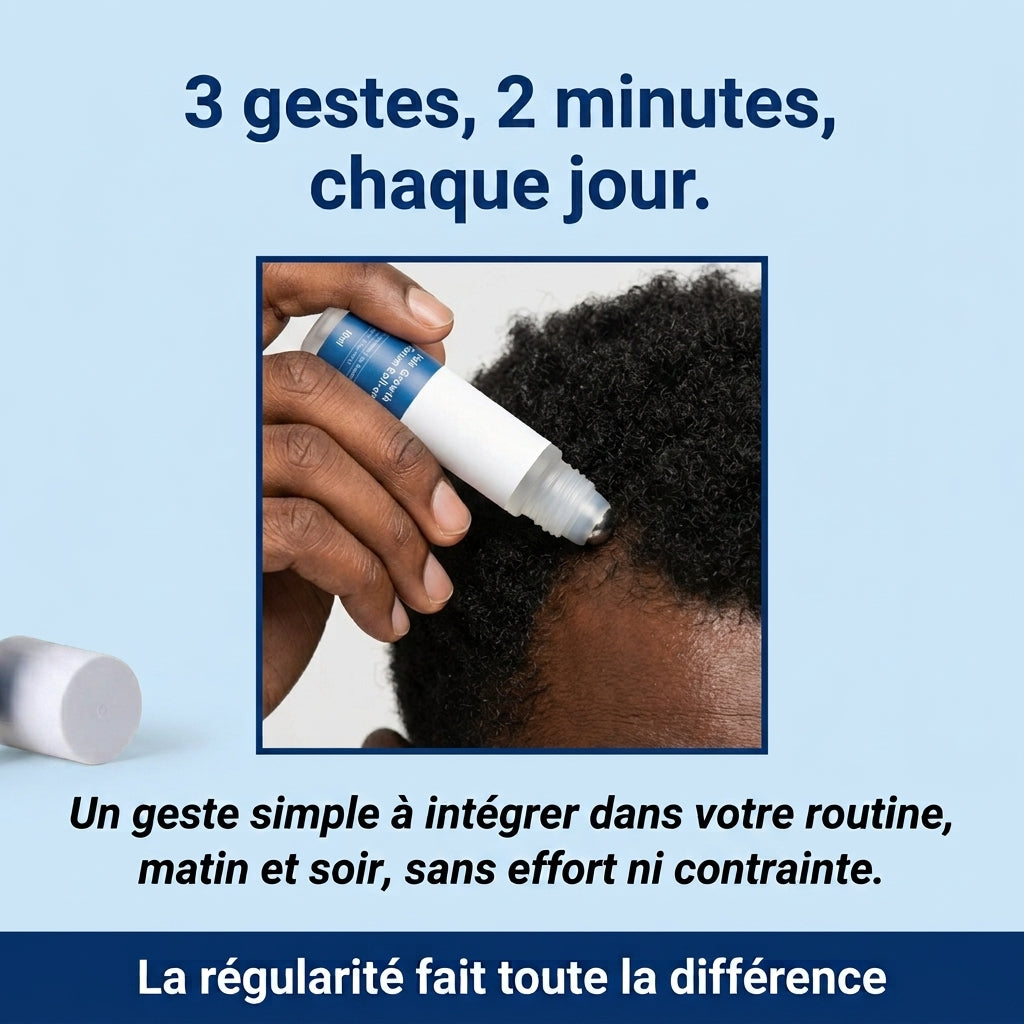 Sérum Repousse Cheveux Roll-on Naturel – Anti-Chute Homme & Femme