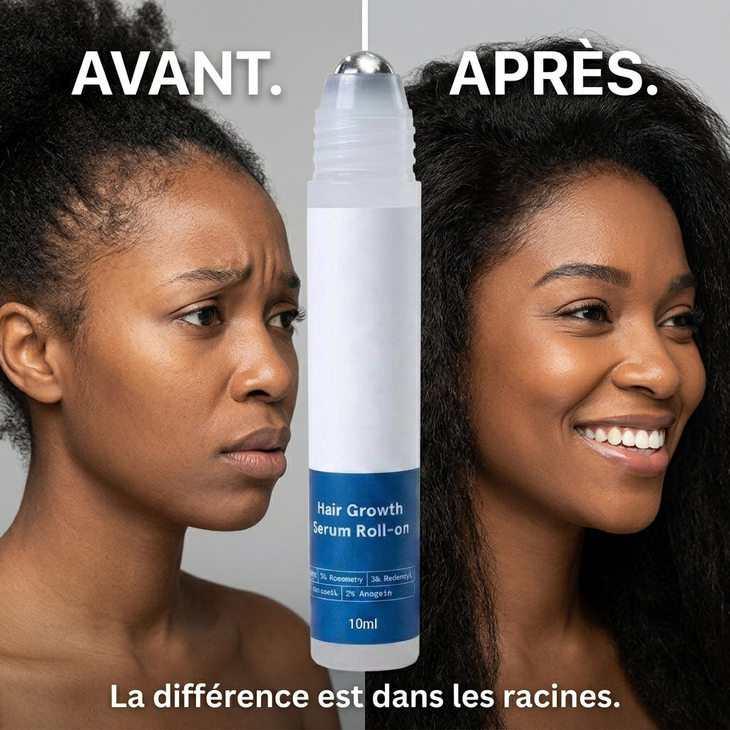 Sérum Repousse Cheveux Roll-on Naturel – Anti-Chute Homme & Femme