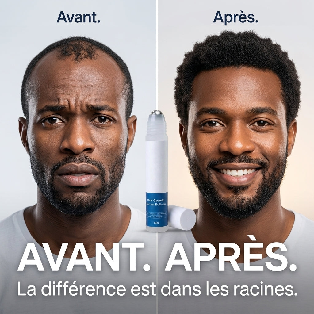 Sérum Repousse Cheveux Roll-on Naturel – Anti-Chute Homme & Femme